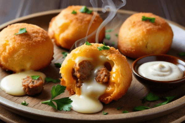 Bolinho de Queijo e Calabresa