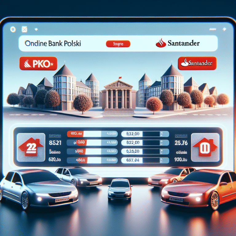 Empréstimos Online: Comparando as Ofertas do PKO Bank Polski e Santander Bank Polska