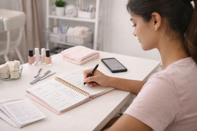 Como se organizar para atender como manicure: agenda, confirmação e recebimento (sem bagunça)