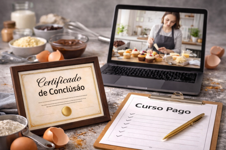 Melhores cursos de confeitaria online com certificado (por objetivo)